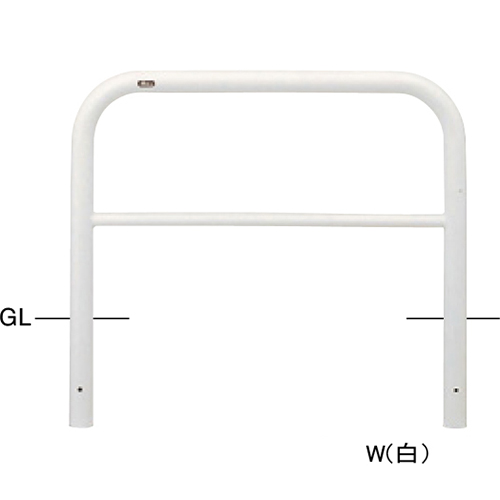 アーチ φ60.5(t2.8)×W1000×H650mm カラー:赤白 [FAH-7U10-650(RW