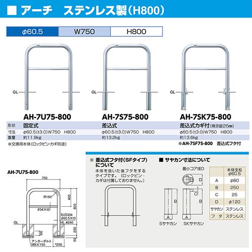 A[` Ԏ~ p{̂̂ 60.5(t3.0)~W750~H800mm J[:XeX [AH-7SF75-800HONTAI] T|[ 󒍐Yi LZs [1 [J[