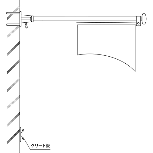 フラッグポール L4m [RP-4A-WK] サンポール 受注生産品 キャンセル不可