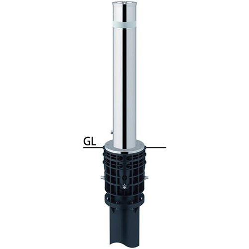 t^[ ㉺Ԏ~ 114.3(t2.5)~H700mm J[:XeX [LA-12LC-E] T|[ 󒍐Yi LZs [1 [J[