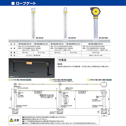 [vQ[g [RG-100-ESK] 101.6(t2.0)~H1042.5mm T|[ 󒍐Yi LZs [1 [J[