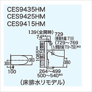 TOTO ^NEHVbǧ^֊ GG2 [CES9425HM] rE rS:264-540mm fΉ q[^[t֊Ep [J[[2T