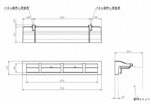 三菱電機 ルームエアコン床置形用部品 フロアービルトイン用ダクトセット [MAC-760FD] グレー 三菱電機 コンパネ屋 本店