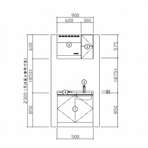 RpNgLb` Rpi nEXebN [ESK-D901T-A-01q/k85HI ] I^ Ԍ90cm J 1IH 100V [J[