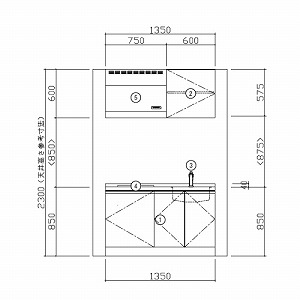 RpNgLb` Rpi nEXebN [ESK-D1352T-B-01q/k85HI2W ] I^ Ԍ135cm J 2IH 200V(zCg) [J[