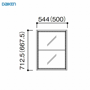 [EChE FIX^Cv Œg113 2i1 匚 DAIKEN [FIXKT11321] W544~H712.5mm 󒍐Yi @ll菤i [J[