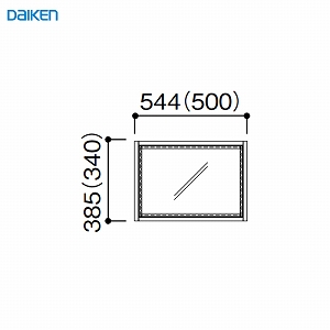 [EChE FIX^Cv Œg90 1i1 544 匚 DAIKEN [FIXKT9011544] W544~H385mm 󒍐Yi @ll菤i [J[