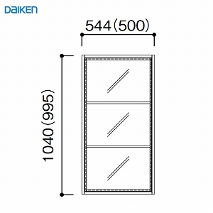 [EChE FIX^Cv Œg90 3i1 匚 DAIKEN [FIXKT9031] W544~H1040mm 󒍐Yi @ll菤i [J[