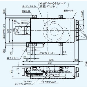 ԃ_Ngt@ ][t[t@A C` 5p pi\jbN Panasonic [FY-22DFS2] {̍158mm̔^݌v z100 f50 gndl