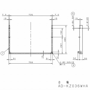   ngݗĕup 75cmp pi\jbN [AD-KZ036WHA] J[F_[NO[