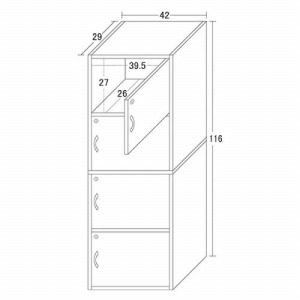 [I tSi{bNX R zCg         [4954877394129] W42~D29~H116cm ׂĂɌt ͑Sċ g NVI [J[