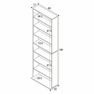 [I ɖ{IW600 S zCg         [4954877393986] W60~D22(17)~H180cm CDEDVDER~bN{[ g NVI [J[