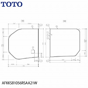 Ct^ @т񗁑p2WR1650 TOTO [AFKKS81056RSAA21W] oX C