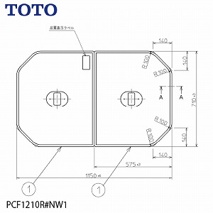 Ct^ ctgݍ킹ӂӂ TOTO [PCF1210R#NW1] oX C